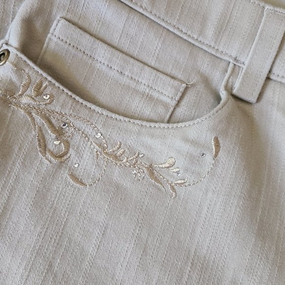 Hagar Petite Women's Beige Pants, Size 14P - Picture 3 of 8